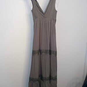 Linen Summer  V -Neck Dress